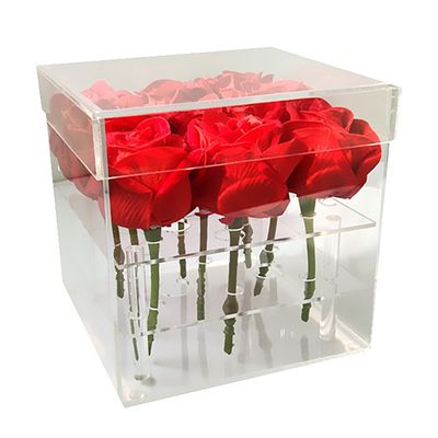 Abnehmbarer Acryl- Schaukarton-klarer Acryl-Rose Flower Box Eternal Life-Speicher