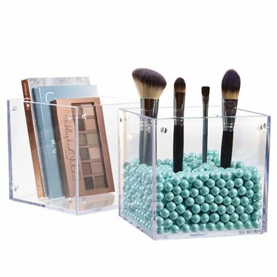 Feine Kunstfertigkeits-kosmetischer Kasten-Speicher-acrylsauerhalter für Make-upbürste