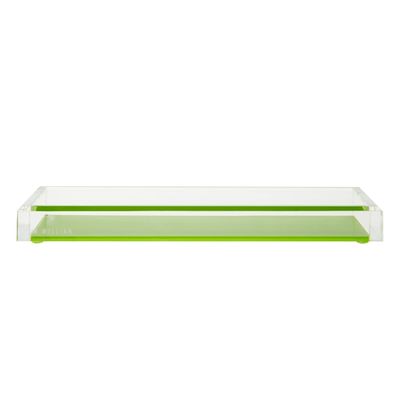 Palisade-grüner Acryl-Tray Display Plastic Desk Organizer-Behälter