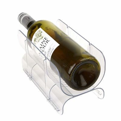 Modulares Acrylplastikwein-Flaschen-Halter-Kühlschrank-Speicher-System