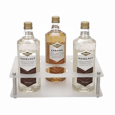 6 Fach-Acrylflaschen-Gestell-Stand-transparente Chemikalienbeständigkeit