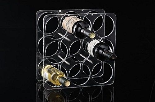 Plexiglas-Lucite-Acrylflaschen-Gestell, Plastikwein-Flaschen-Halter für Kühlschrank
