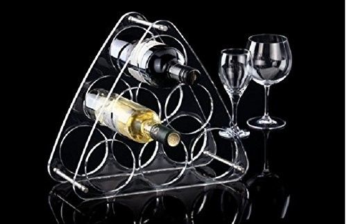 Plexiglas-Lucite-Acrylflaschen-Gestell, Plastikwein-Flaschen-Halter für Kühlschrank