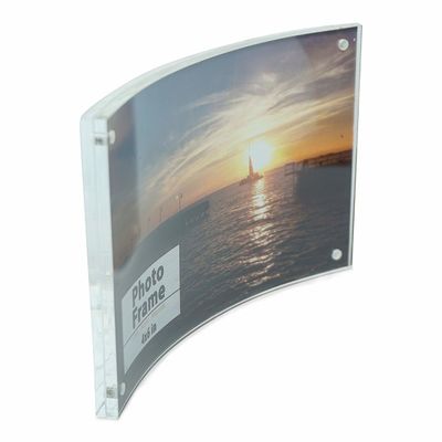 Bogen-klare doppelte mit Seiten versehene Bilderrahmen-vorzügliche acrylsauerkunstfertigkeit