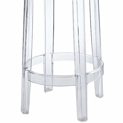 ROHS-moderne klare Acrylzähler-Schemel-Stühle völlig zusammengebaut für Hinterhof