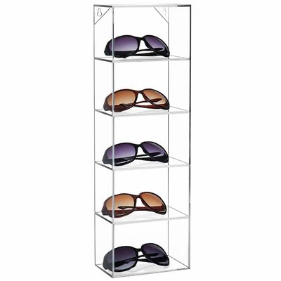 Acryl- Sonnenbrille-Halter des freien Raumes 22Inch, 5 Schlitz Acryl-Sunglass-Wand-Anzeige