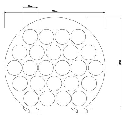 Transparenter Acrylmonitor-Stand-Laptop-Donut-sich hin- und herbewegende Anzeige